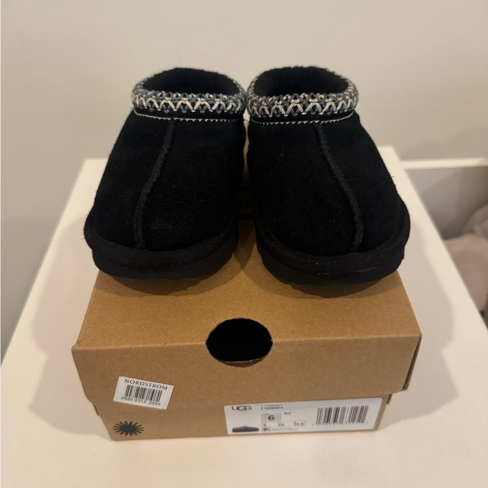 UGG Black Suede Slip-On Shoes